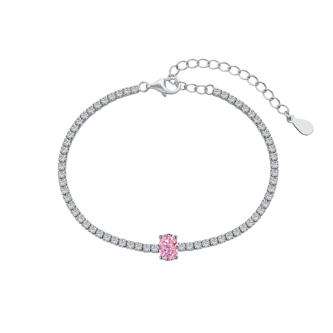 Pink Radiance Tennis Bracelet