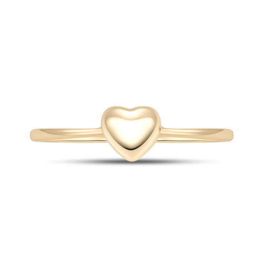 [Woo Jewelry] Golden Loveheart Ringlet Silver Golden Plated